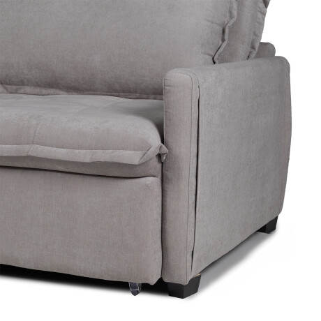 Sofá Cama Oliver - Tela Microfibra 12074 (Ceniza)