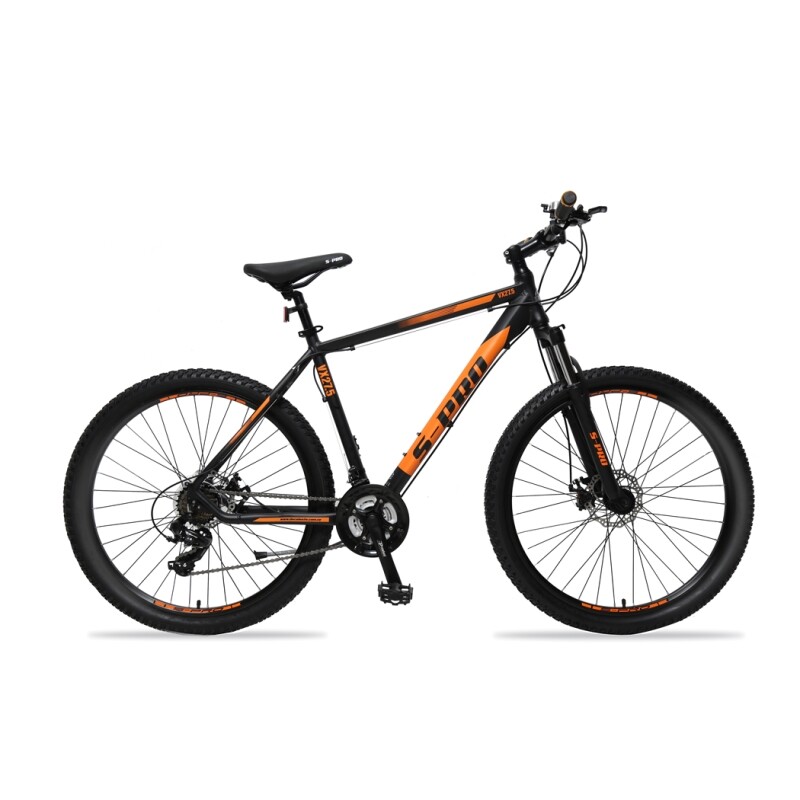 Bicicleta S-pro Mtb Vx R.27.5 Negro Mate/naranja