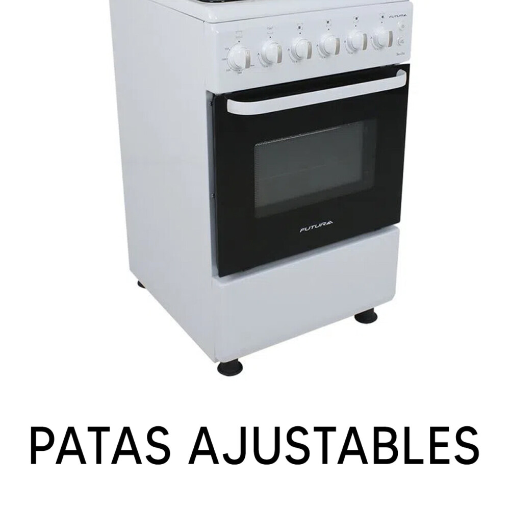 Cocina Eléctrica Futura Plus Cadiz Fut-50-e4 Blanco