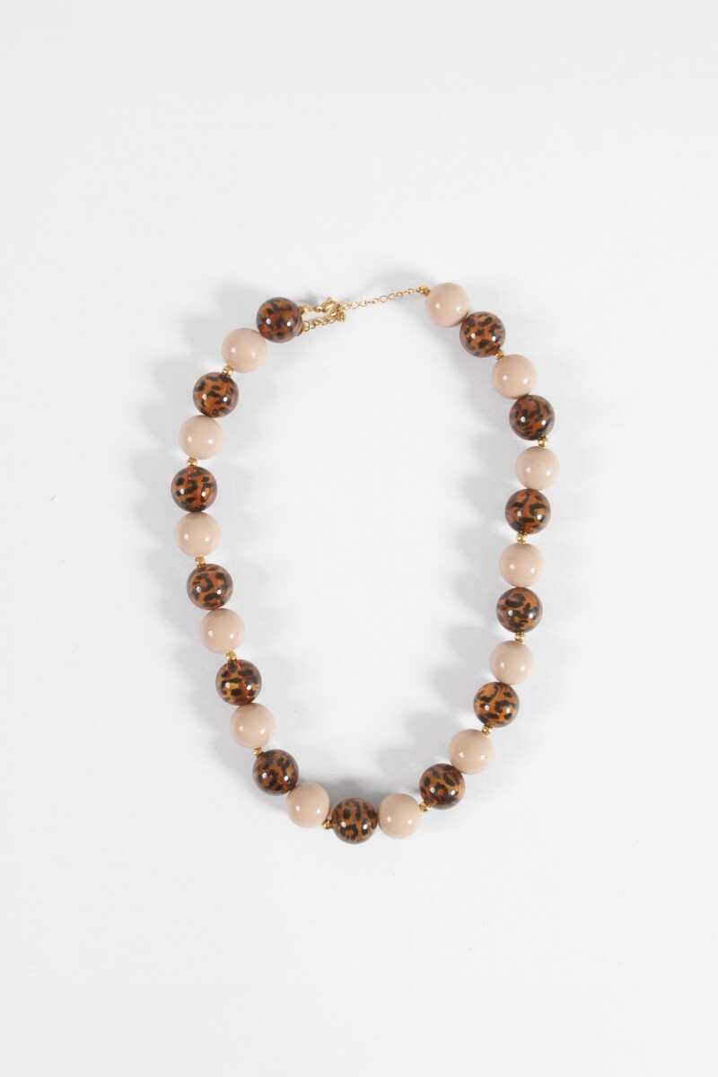 Collar borlas resina carey