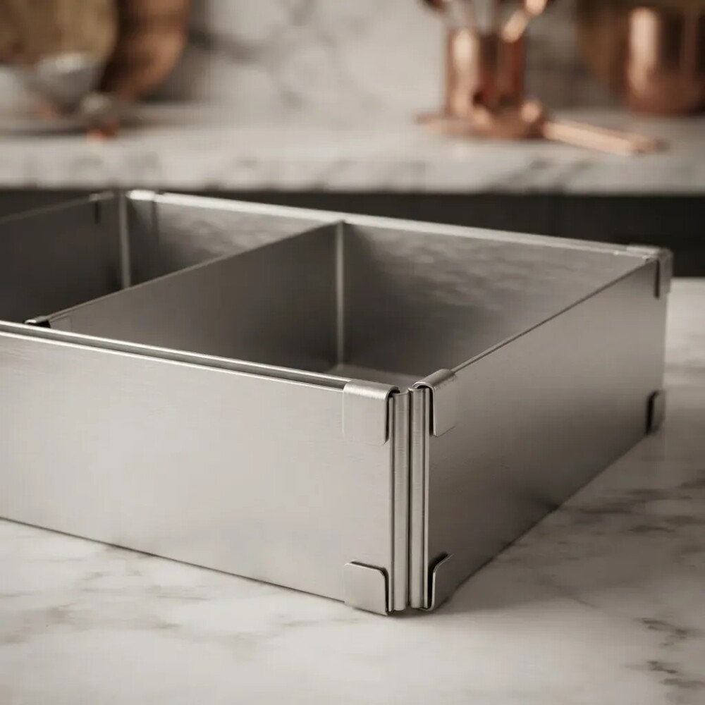 Molde rectangular ajustable con separador Molde rectangular ajustable con separador