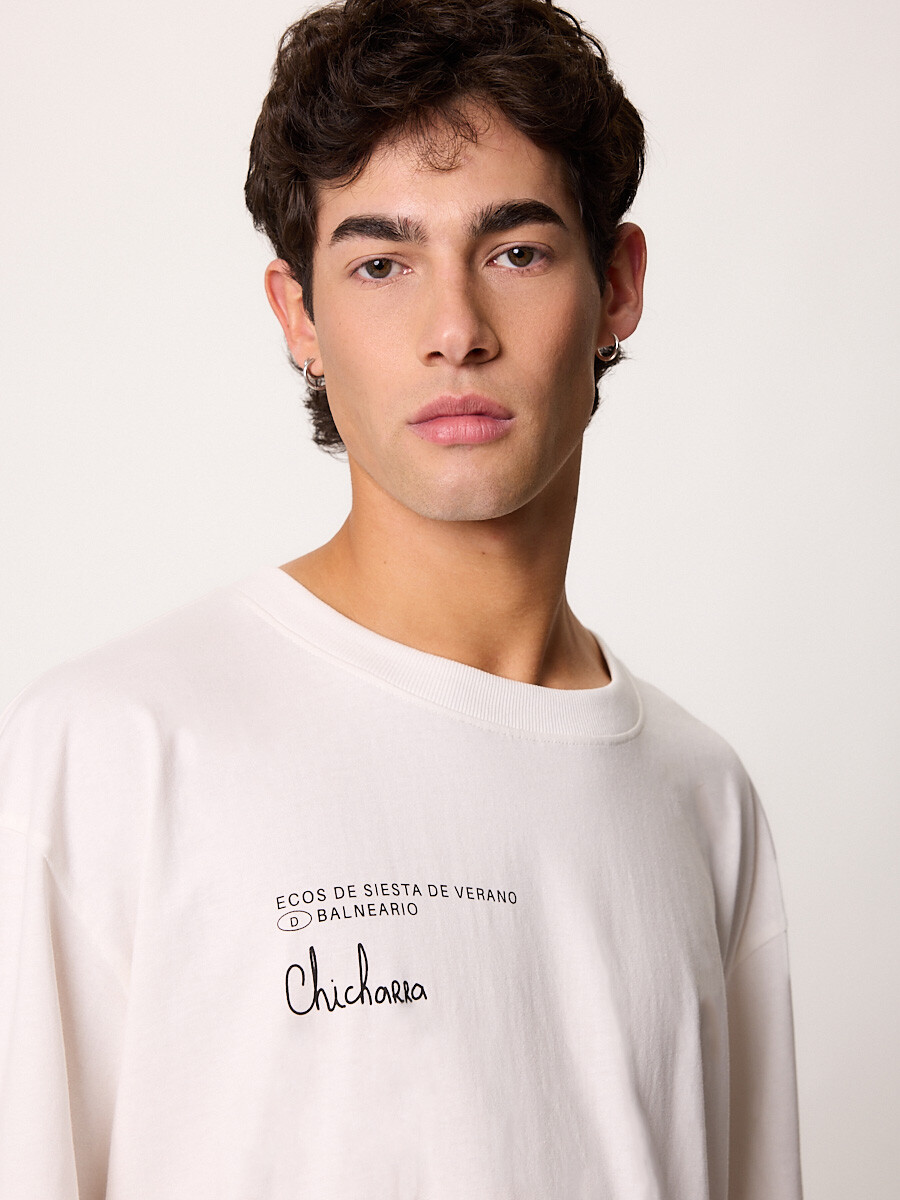 T-SHIRT M/C CHICHARRA DIXIE Blanco