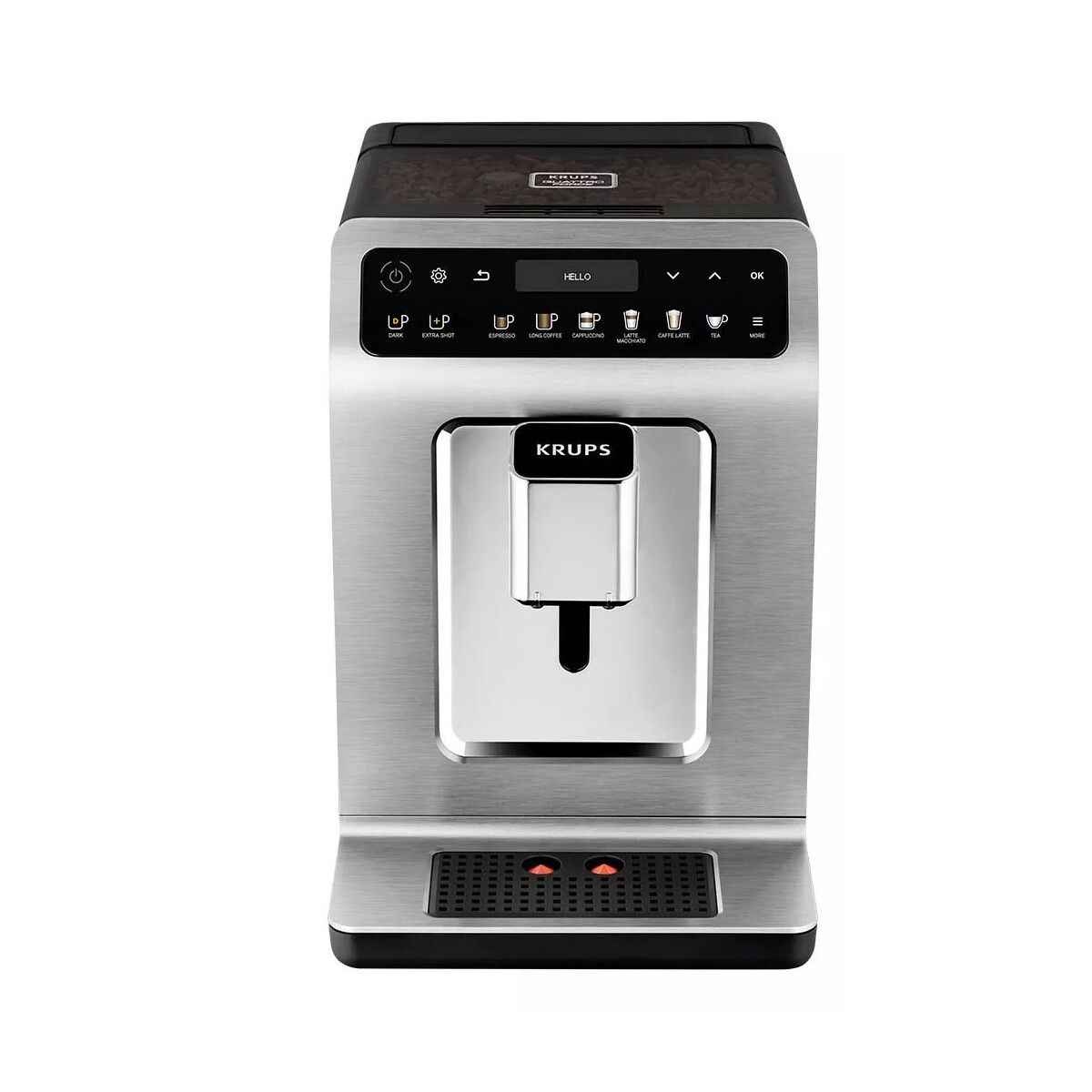 Cafetera Espresso super automatica Krups Evidence + lechero 