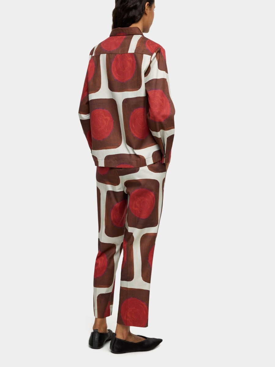 Pantalón Estampado De Lyocell multicolor