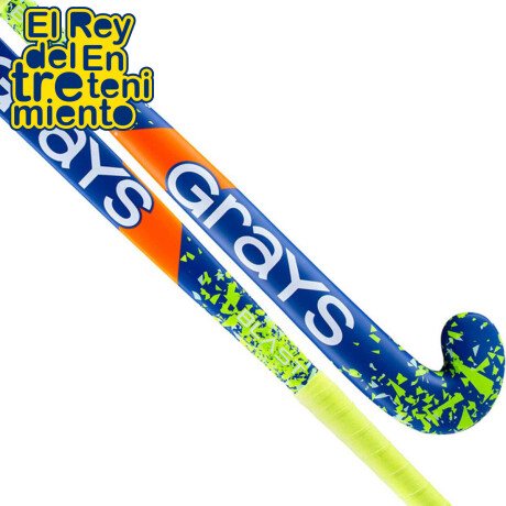 Palo Hockey Grays Profesional Reforzado Fibra Ultra Blast - Azul/Verde - 33