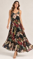 VESTIDO PLISADO NEGRO