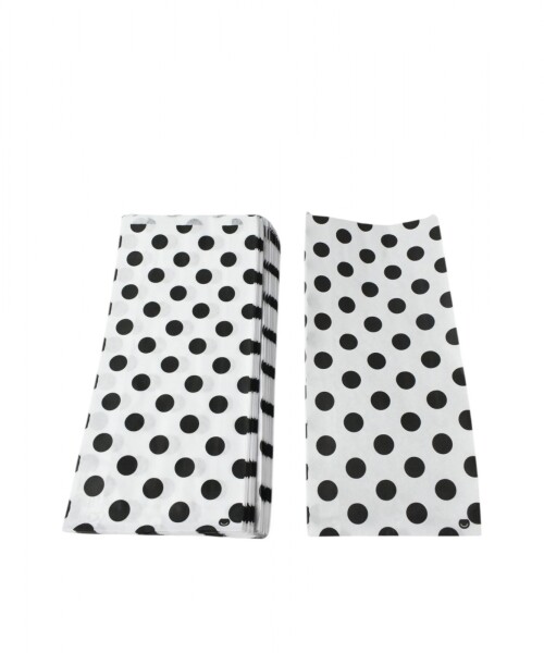 Sobre 40 grs fantasia 16x06x36 cm. - pack x 100 LUNARES NEGROS