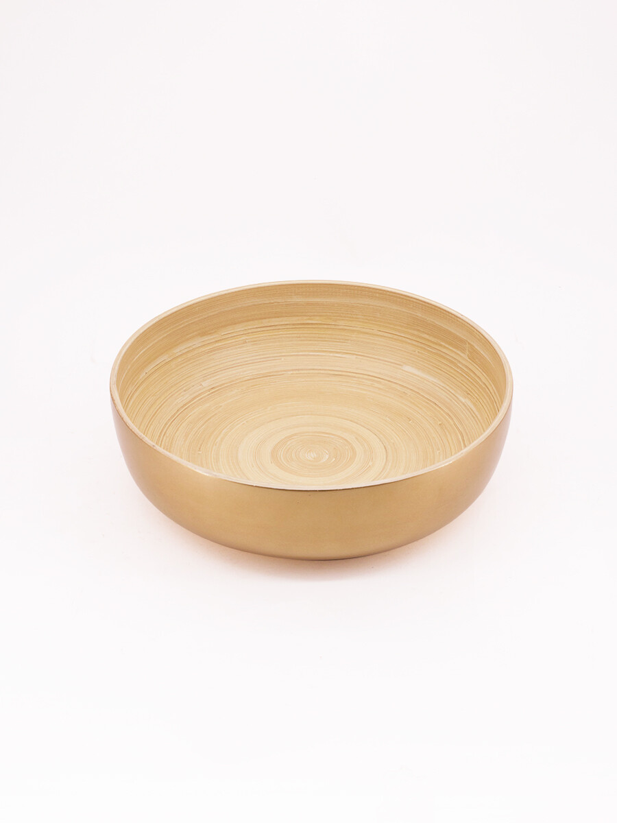BOWL DE BAMBÚ - DORADO 