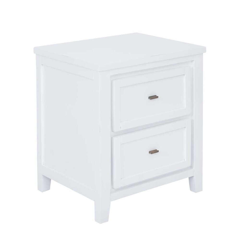 MESA DE LUZ MADERA-DE-MANGO BLANCO MILAN