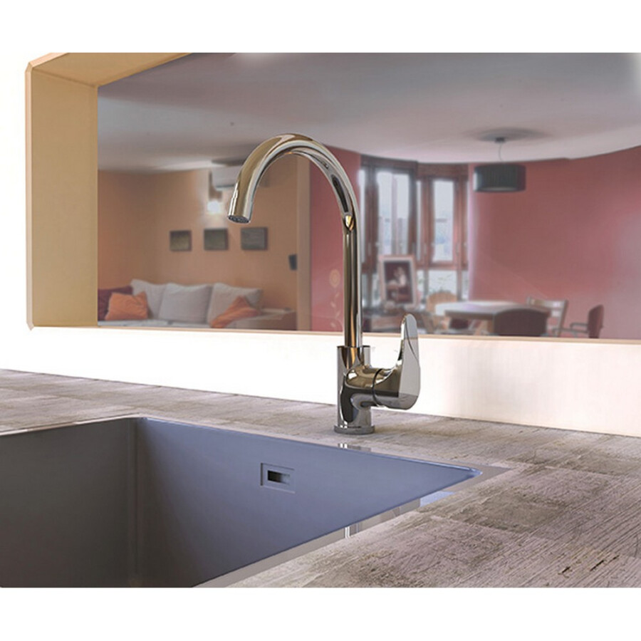 Grifería de Cocina Monocmando Pico Móvil Cromado Línea Iguazu Grifería de Cocina Monocmando Pico Móvil Cromado Línea Iguazu