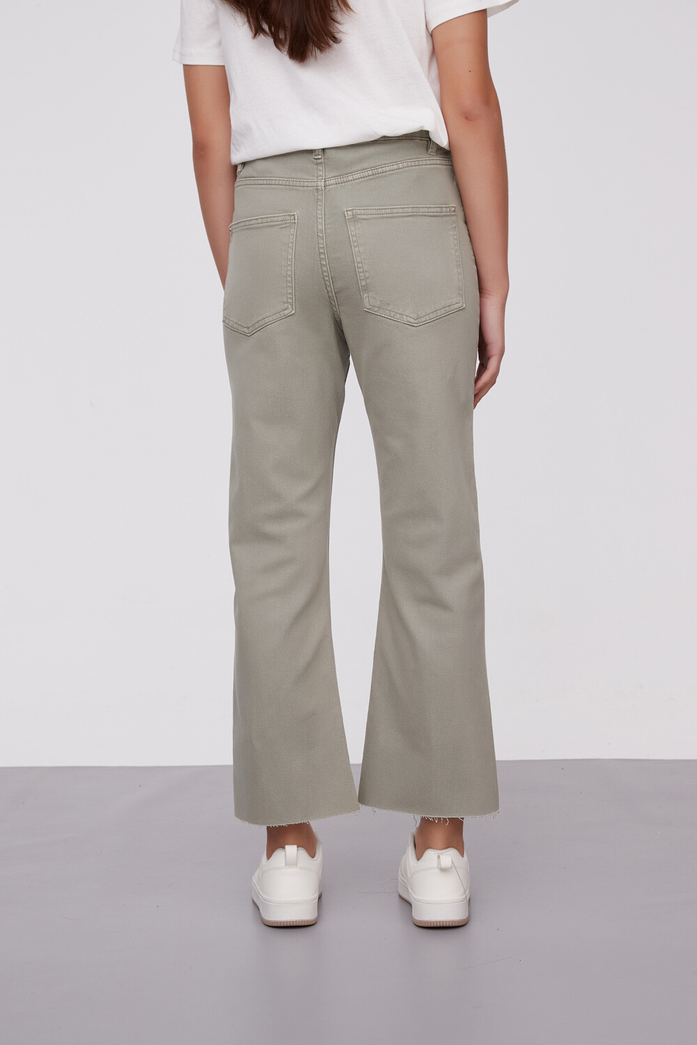 Pantalon Lindora Verde Grisaceo