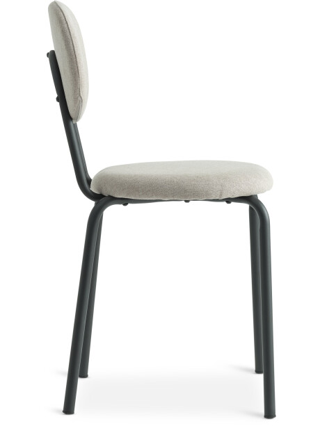 Silla de comedor MALT tela arena/negro Silla de comedor MALT tela arena/negro