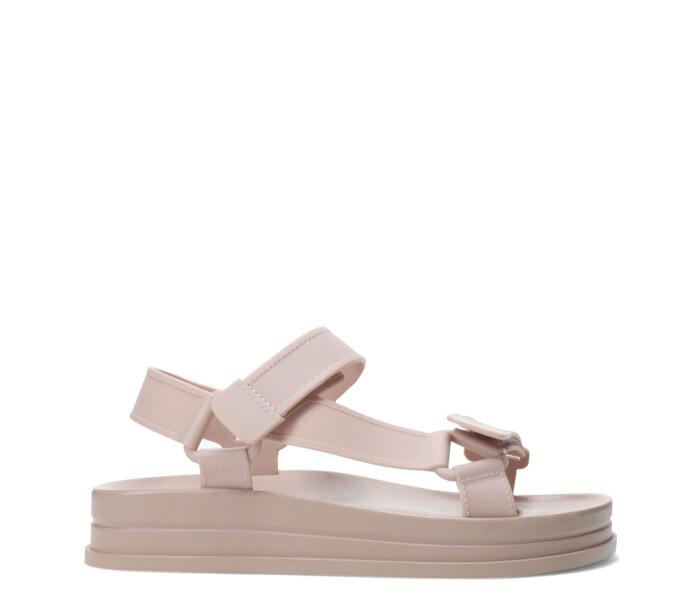 Sandalia JELI estilo teva de goma Beige