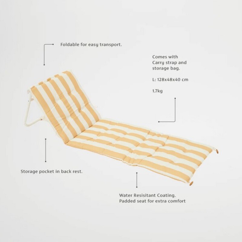 Silla reposera reclinable Mango Bay