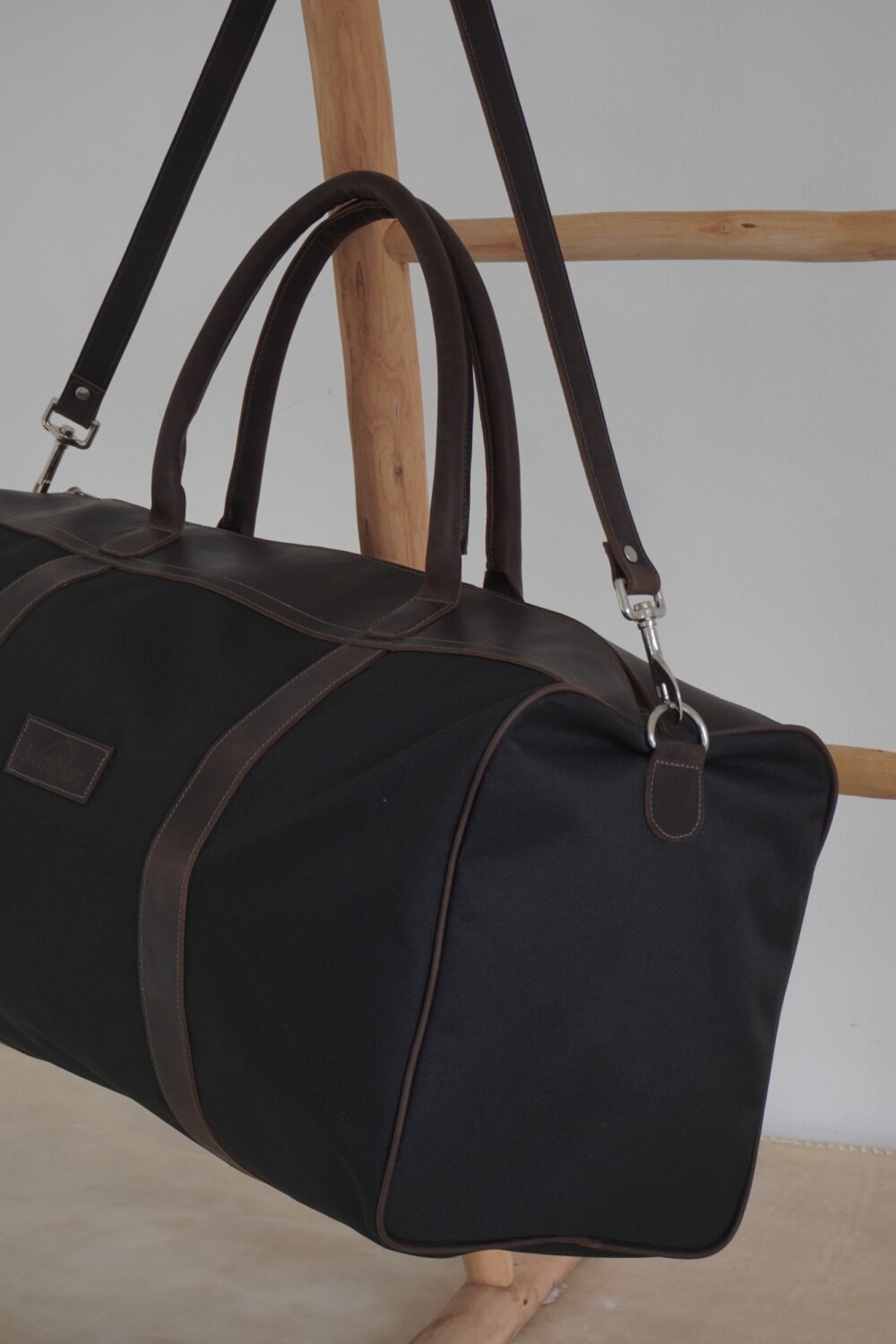 Bolso Sport XL Chocolate / Negro