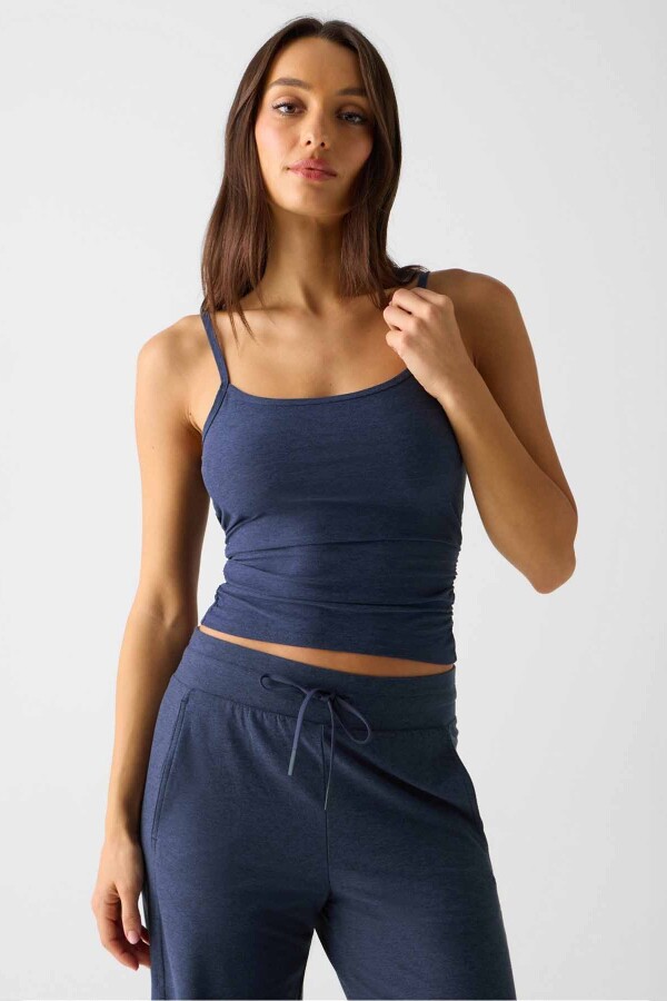 Top Reversible Whisper Crossover Mujer Deep Navy Heather