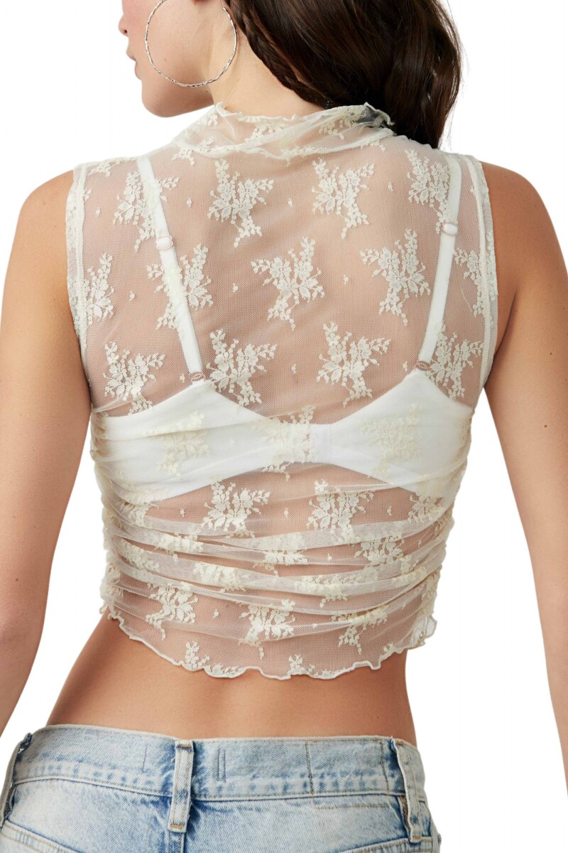 Musculosa Nice Try Crema
