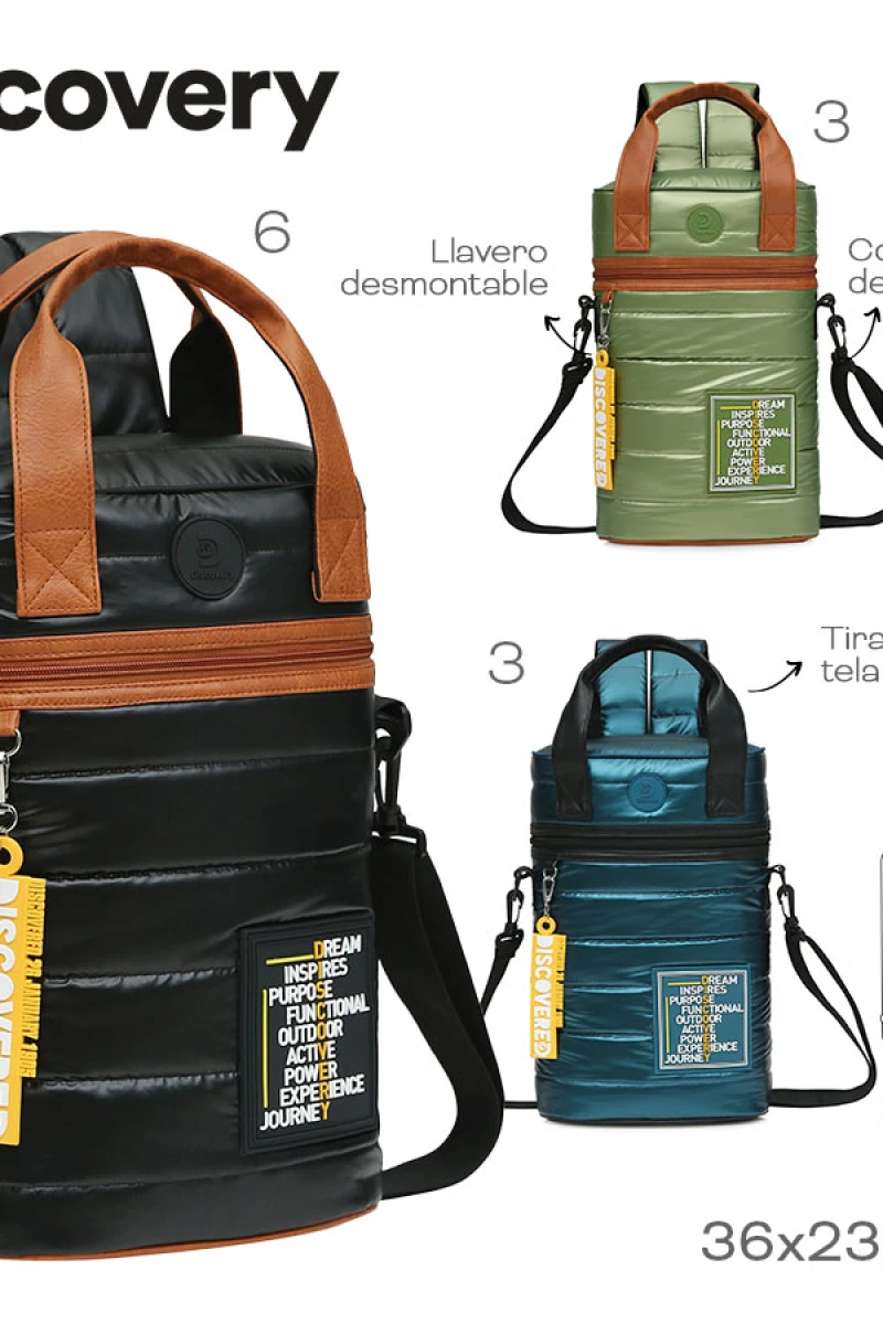 Mochila matera puffer Azul