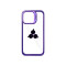 Case Transparente con Borde de Color y Protector de Lente Iphone 13 Lilac
