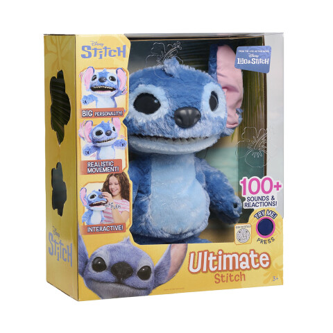 Peluche Interactivo Stitch con Sonido y Reacciones Just Play U