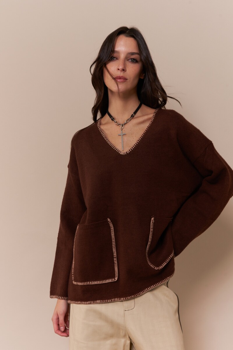 Buzo Romais MARRON