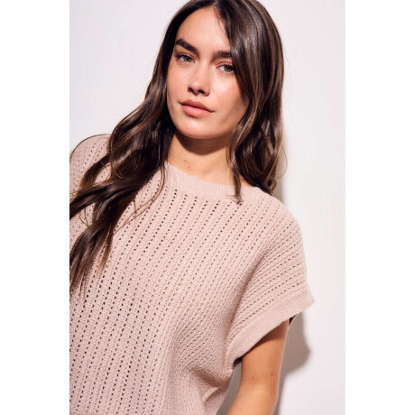 Chaleco Texturado Rosa