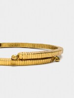 Collar Espiral Cuadrado dorado