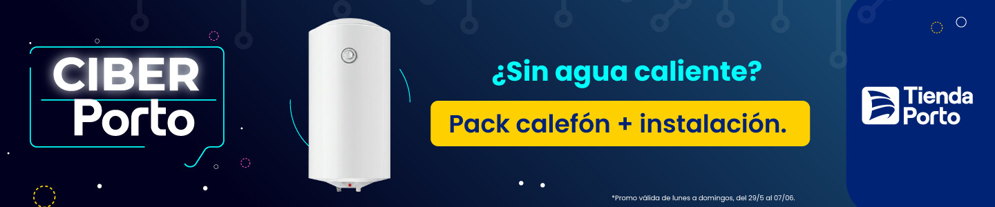 Pack calefón listado de productos