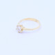 Anillo solitario oro 18k y brillante engarce 6 puntas. Anillo solitario oro 18k y brillante engarce 6 puntas.