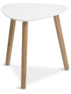 Mesa auxiliar TAPS 40x40 blanco/bambú Mesa auxiliar TAPS 40x40 blanco/bambú