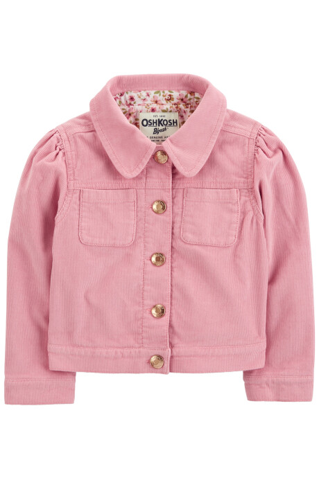 Campera de pana, rosada Sin color