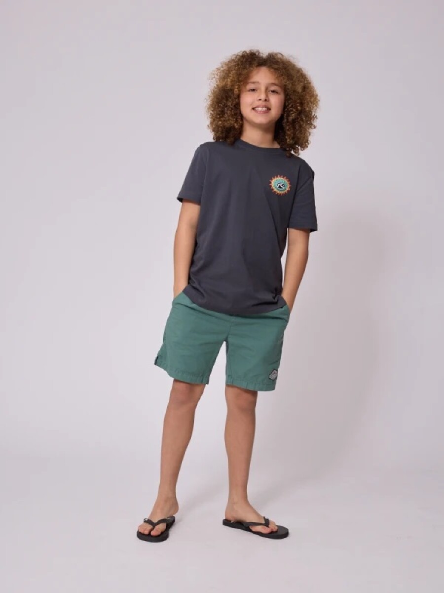 T-SHIRT RUSTY EGAPE TEEN - GRIS OSCUR 