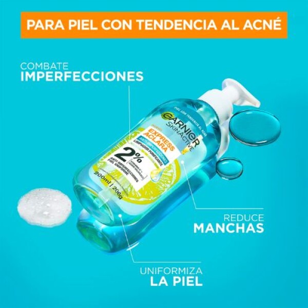 Gel Limpiador Garnier Express Aclara Antiimperfecciones Gel Limpiador Garnier Express Aclara Antiimperfecciones