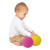 Set 3 Pelotas Sensoriales Juguete Bebe Primera Infancia Ludi Variante Color Rosa