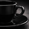 Taza cafe con Coup Black plato 75 ml OXFORD Taza cafe con Coup Black plato 75 ml OXFORD