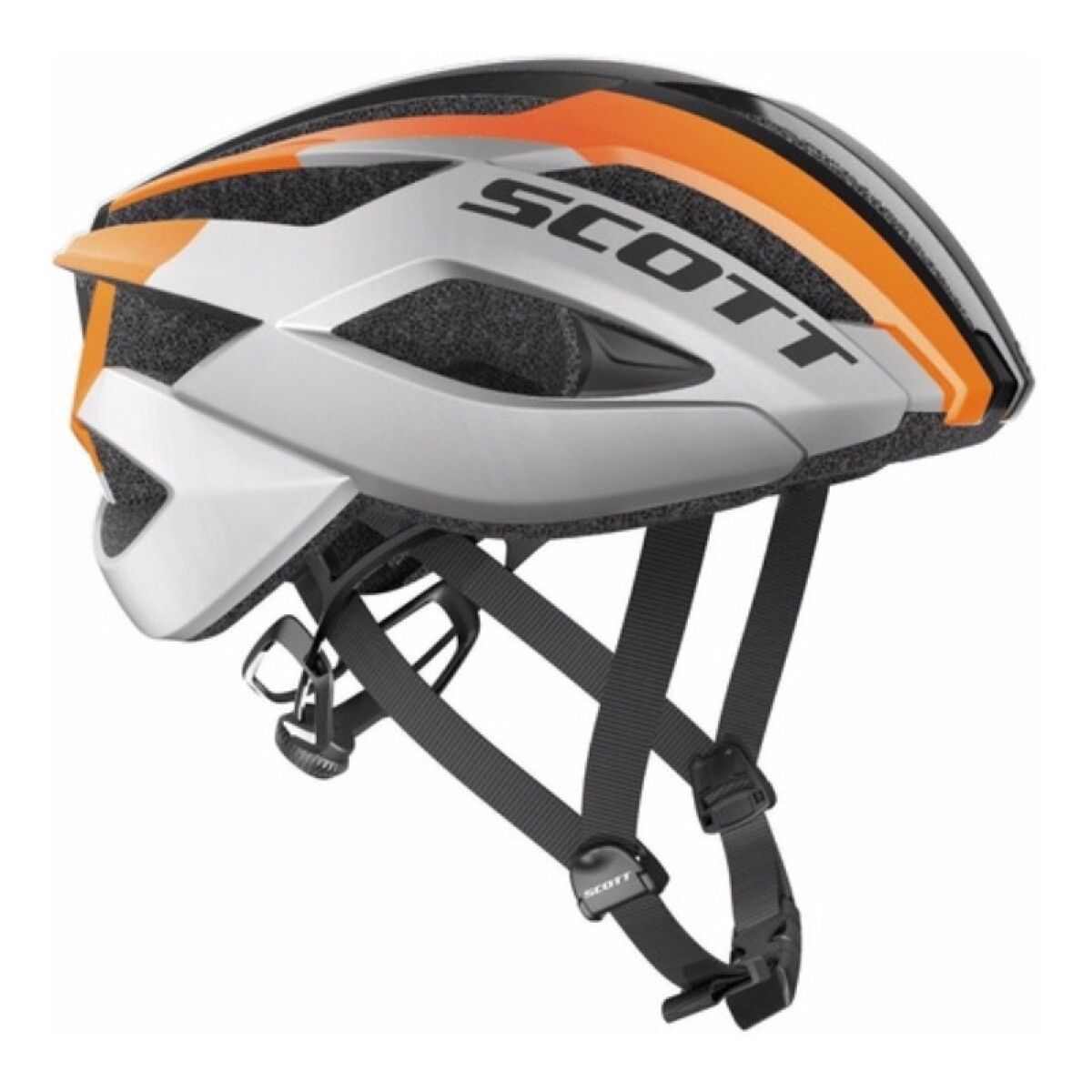 Casco Ciclista Scott Arx - Negro/gris/naranja 
