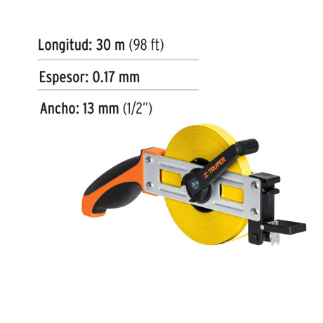 CINTA METRICA AGRIM.MET.T/CRUC.M.ERGON.30MT TRUPER CRUCE-30 (CM/PULG) N/a