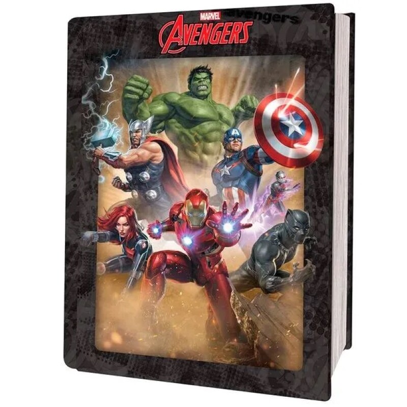 Puzzle-3D-300-Piezas-Lata-libro- Avengers Puzzle-3D-300-Piezas-Lata-libro- Avengers