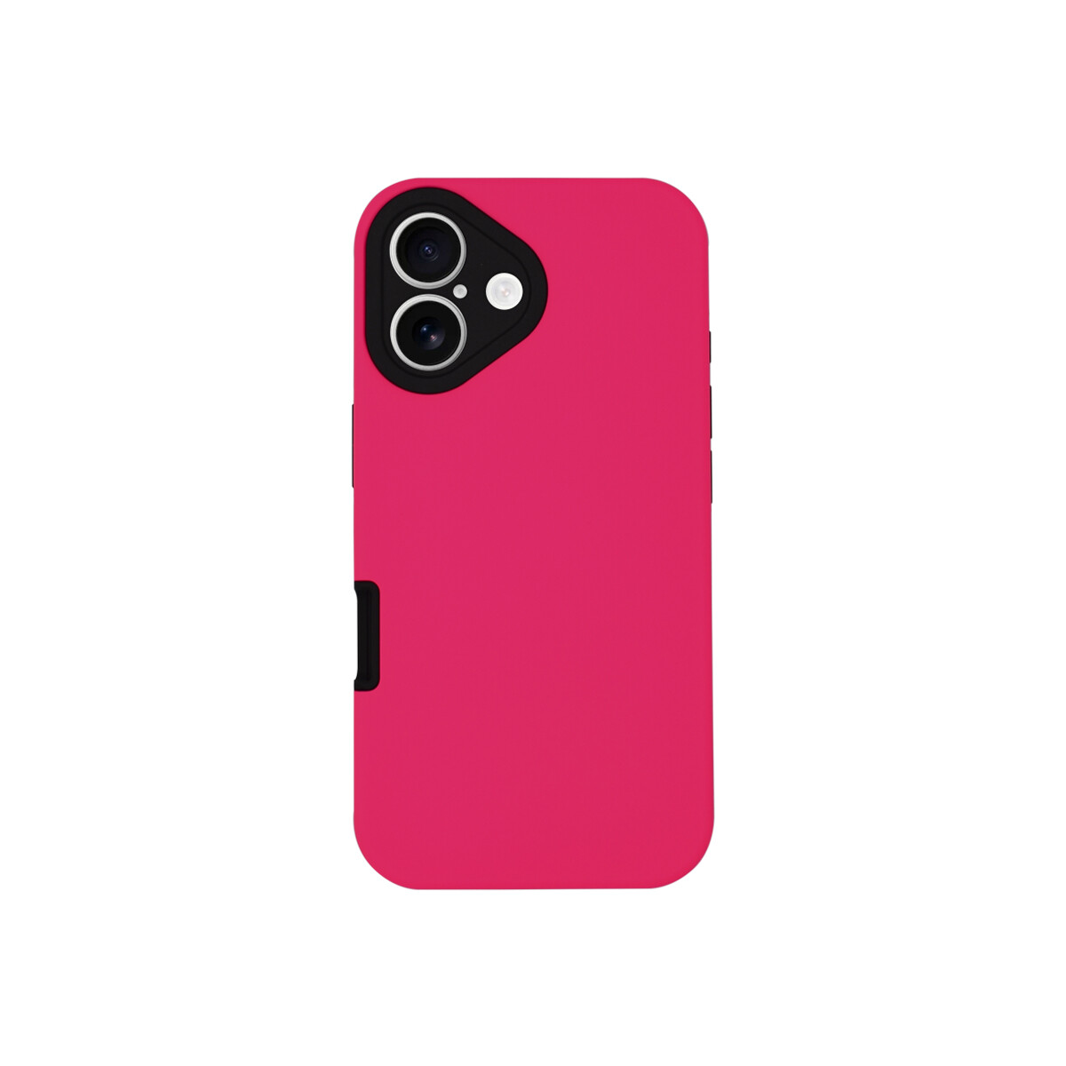 Protector rígido para iPhone 16 color fucsia 
