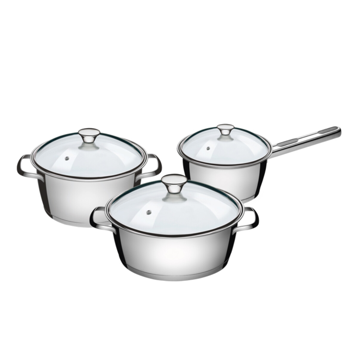 Juego de ollas 3 piezas "ALLEGRA" -TRAMONTINA - TF1844 
