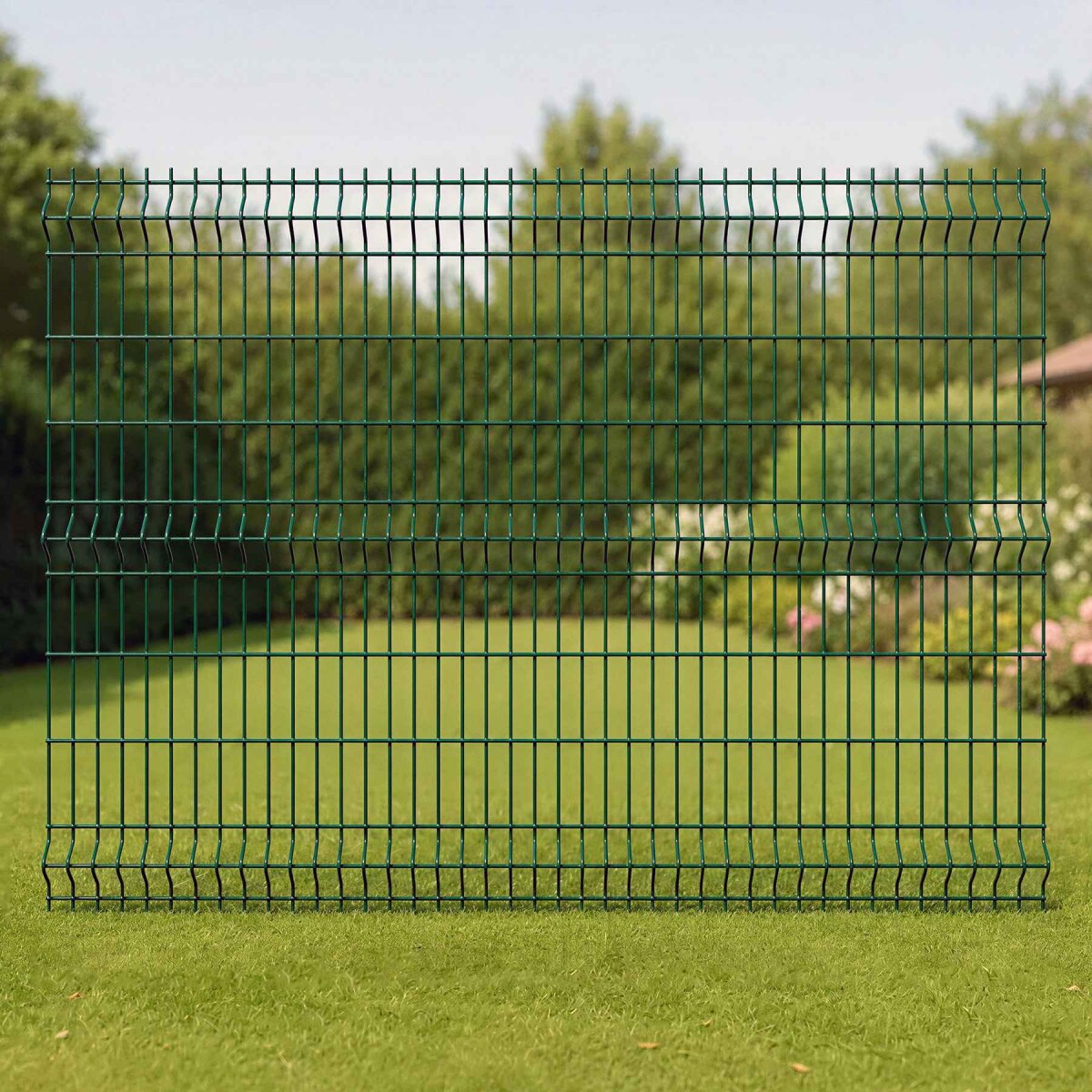 Panel Cerca Metálica PVC 2,50 x 1,83 m - Verde 
