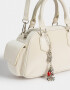 Bowling Cartera Bowling Con Charm - Blanco Crudo