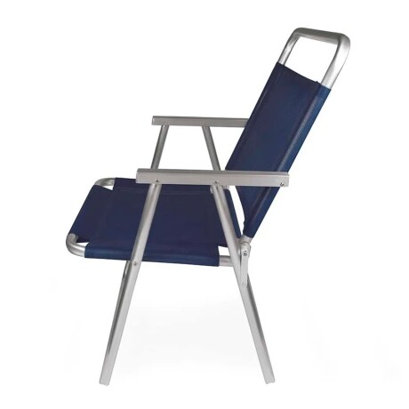 Reposera Silla Alta Plegable en Aluminio Mor Oversize Azul Marino