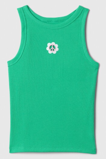 Musculosa Cuello Alto Niña Simply Green 17-5936