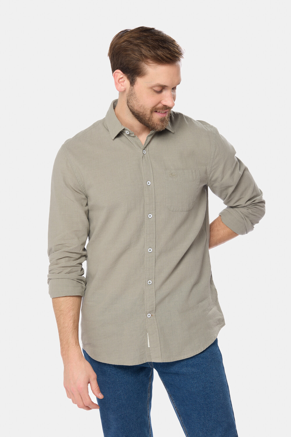 CAMISA DE LINO Verde