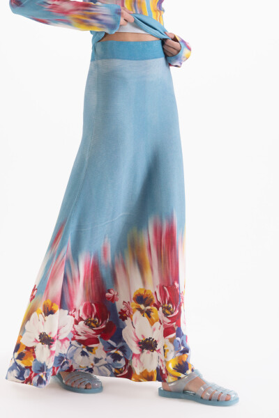 POLLERA MAGNOLIA Celeste