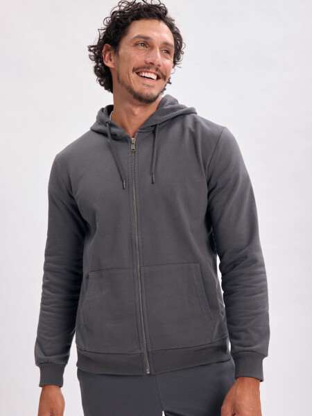 Campera deportiva Gris Oscuro