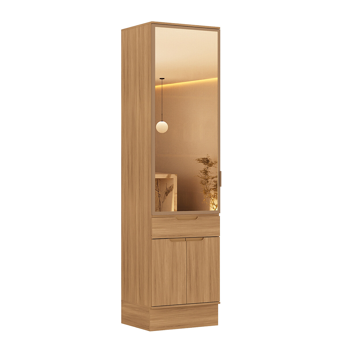 PANELERO TORRE 3 PUERTAS ARMARIO CON LUZ LED 