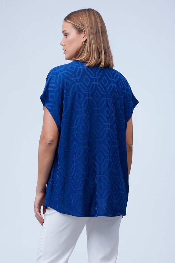 Blusa Labrada Oversize AZUL