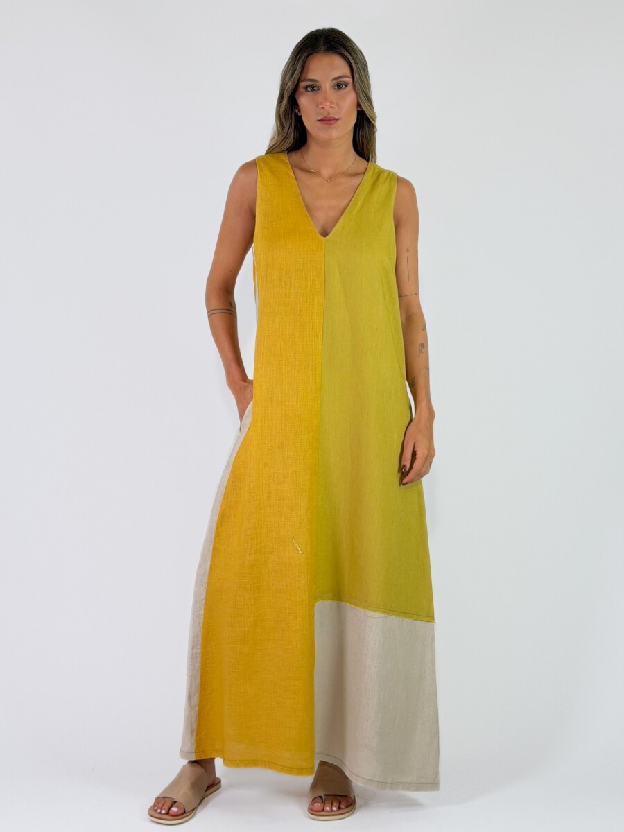 VESTIDO JOAQUINA - MOSTAZA 
